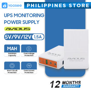 YOOSEE ×AVIDUS Power Supply 25W 10400mAh 12V 2A Mini UPS Uninterruptible Power Supply for CCTV Camera Wifi Router Modem POE Sensor