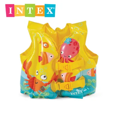 INTEX® 59661 Tropical Buddies Swim Vest Ages 3-5 Swimming Pool Kids Float Safety Swim Training