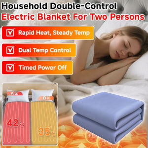 Dual Control Electric Blanket Heated Warm Blanket Constant Temperature Household Use Bedding Accessory