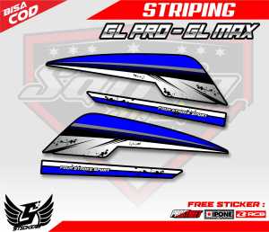STRIPING VARIASI HONDA GL PRO GL MAX / STIKER LIST MOTOR GL PRO GL MAX