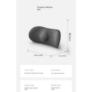 SuperAuto Car Seat Pillow Set Car Neck Pillow Lumbar Pillow Universal Interior Accessories