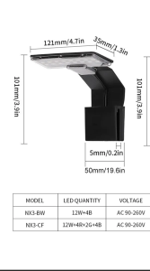 7W Fish Tank Clip Lamp USB Power Decorate Led Full Spectrum Waterproof Lamp Algae Lamp Ornamental Small fish tank