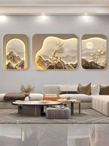 Modern Living Room Decor Painting sofa Backdrop HD Frame mural 3 Pcs Bedroom Corridor Abstraet Frame