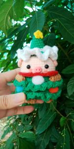 Heo cây thông Noel heo cây thông giáng sinh 9cm | Froid handmade