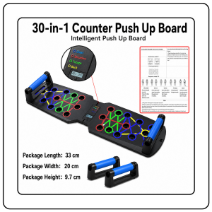【JJ HOME】Multifunction Push Up Board / Foldable Home Workout Training Board with Handles / Chest Shoulder Triceps