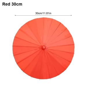 PRIMEPICKGLOBAL 1Pcs Colored Paper Umbrella 20/30/40/60cm Long-handle Photography Prop Durable Blank Painting Supplies for Baby Shower Anniversary Wedding Birthday