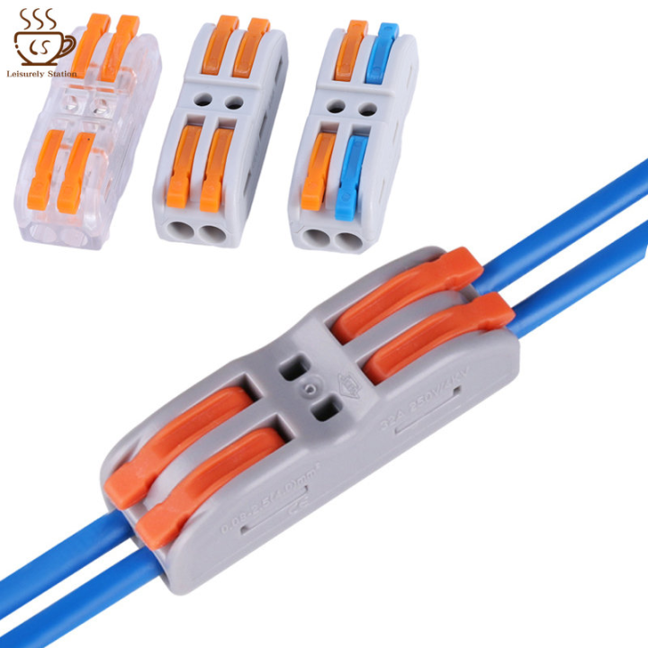 1/5Pcs 2 Vs 2 Port Wire Connector Universal Compact Splitter Lamp ...