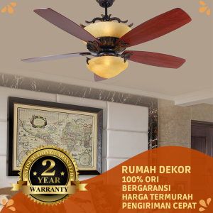 MT Edma 60in Versailles Kipas Angin Gantung Plafon dengan Bohlam E14 dan Remote Control
