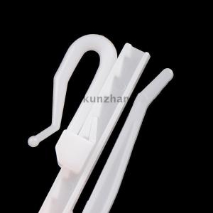 [COD] kunzhan 10Pcs Curtain Hanging Hooks Ring Window White Plastic Curtain Hook For Home Office Curtain Accessories 7cm 8.5cm