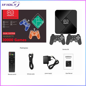 20000Games 64GB M8 Video Game Console With 2.4G Wireless Double Game Controller 9 Emulators 4K Ultra HD Video Gamestv 2 Player Portable Gaming Machine Controller Family Video Game Console For TV Projector