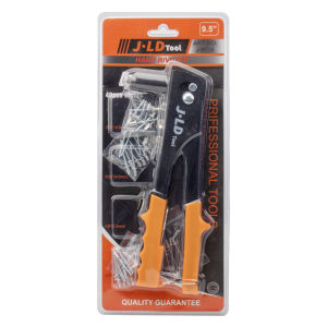 JLD Hand Riveter Tang Rivet tembakan paku 9.5" Manual Hemat Tenaga Kerja Tang Rivetin Tang Rivet Bonus Paku