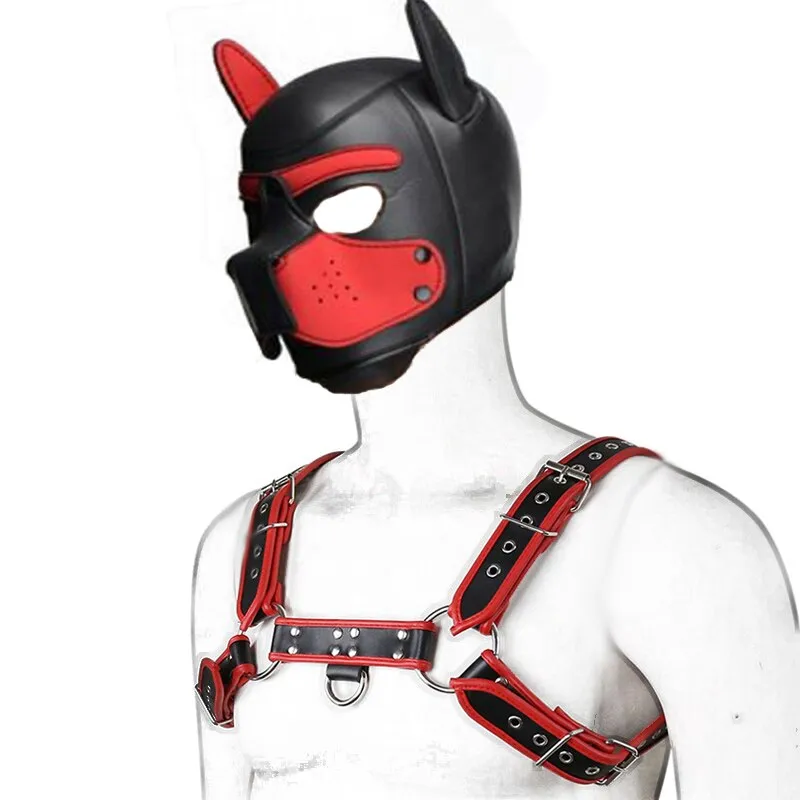 Privacy Ship Role Play Costume Puppy Play Dog Hood Party Mask