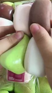Sugar Squishy Yellow Cube Squishy Toy Đồ chơi thần tài giảm căng thẳng tăng chậm cho người lớn và trẻ em có kết cấu mềm mại