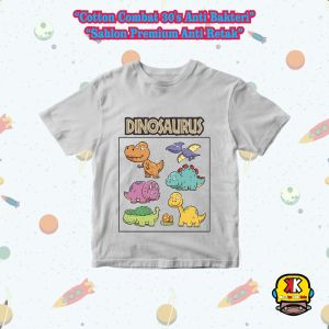 Kaos anak motif ALL DINO 2-14th
