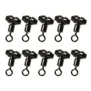 10pcs Fishing Rig Line Connector 3 Way Fishing Swivels Saltwater Fishing Rolling Swivels Fishing Tackle Line Swivels