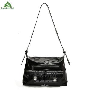 [Jocestyle Mall]Shoulder Bag for Women with Multi Pocket Underarm Bag PU Leather Adjustable Strap Crossbody Bag Hobo Bag for Work Travel