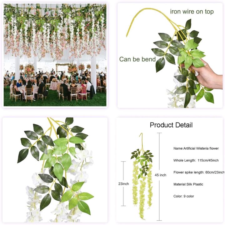 110cm%20artificial%20flower%20simulation%20wisteria%20vine%20wedding%20home%20garden%20DIY%20decoration%20-%20Image%206