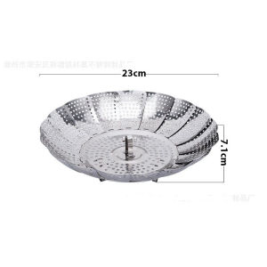 C5 Xửng hấp inox có chân  dùng hấp cách thủy để ráo nước trái cây 3 kích cỡ CINDY