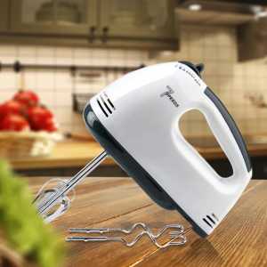 Super Hand Mixer Pengaduk 7 Kecepatan Otomatis - Free 4 Buah Alat Pengocok HAN RIVER hand mixer Ss
