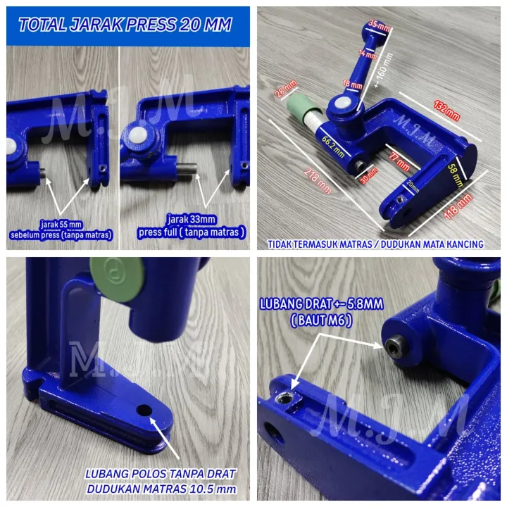 Alat Pasang kancing snap button / Hand press / Alat Bantu Press bungkus ...