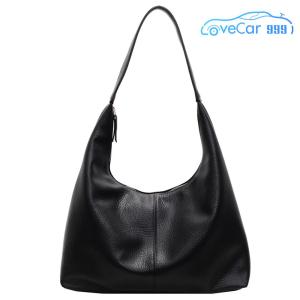 Tote Bag PU Leather Large Capacity Shoulder Bag for Women Zipper Closure Underarm Bag Solid Color for Travel Shopping Work