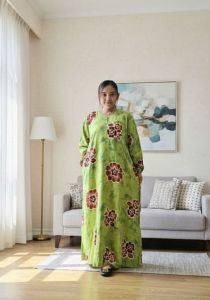 Daster Jumbo Ld 130cm Rayon Busui Sekdress Gogo Resleting Depan Batik Cap Pekalongan Terbaru Termurah