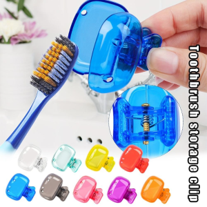 1PCS Travel Portable Toothbrush Head Cover Dustproof Universal Tooth Brush Protective Cap Case Plastic Brushes Storage Clip