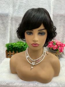 วิกผมแท้ วิกผมแท้100% วิกผู้หญิง ผมแท้ลอนสั้นCALAWIGS-2020 วิกผมแท้ ทอเครื่อง รหัส 2038