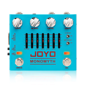JOYO R-26 MONOMYTH Bass Guitar Preamp Effect 6 Band-Graphic EQ Control Cabinet Simulation Tone Bass Preamp Analog Pedal