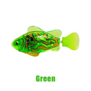 Electronic Fish Baby Summer Bath Toy Cat Toys Swimming Robot Fish With LED Light Water Bathtub Toys
