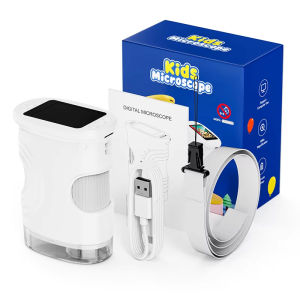 Local 1000X Handheld Digital Microscope for Kids Taking Photos and Videos Pocket Microscope 2.0" IPS Screen Portable Toy