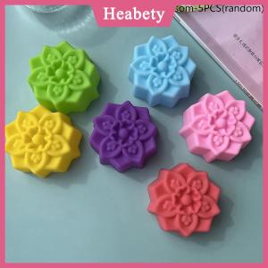 Heabety  5 cái Hoa Silicone Nến Khuôn Tự Làm Handmade 3D Rose Xà Phòng Thạch Cao Nhựa Khuôn Bánh Nướng Công Cụ Nhà Bếp Đảng Trang Trí Cung Cấp
