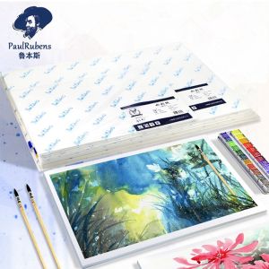 Paul Rubens 4k/8k/16k/32K Watercolor Paper 50% Cotton 300g Sketch Aquarelle Drawing Paper Art Supplies