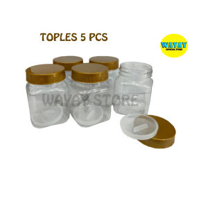 Tempat Bumbu Hambalan Set 5pcs Toples 200ml Tempat Bumbu Dapur Serbaguna