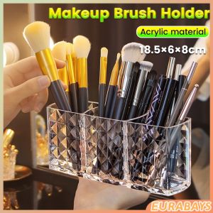 E.B. Makeup Brush Storage Bucket Transparent Acrylic Brush Box Pencil Holder Table Organizer