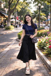 Áo thun croptop nữ cổ tròn tay ngắn chất cotton thun lạnh mềm mịn thấm hút mồ hôi co giãn 4 chiều