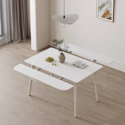 Dining Table Cream Style Rock Board Dining Table Foldable Extendable Adjustable Square Or Round Dining Table