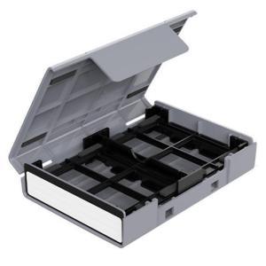Versatility Hard Drive Holder Accommodates 2.5Inch and 3.5Inch HDDs Solid ABS Organizers With Bracket for Safe Storage