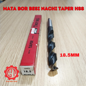 MATA BOR NACHI HSS TAPER TWIST SHANK DRILL UKURAN 18.5MM