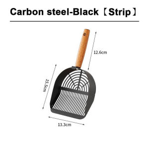 Stainless Steel Cat Litter Scoop Wooden Handle Long Handle Cat Toilet Cat Litter Shovel Penyedok Pasir Kucing