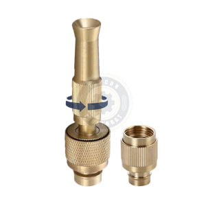 Topcon Garden Aluminum Alloy Universal Adjustable Hose Nozzle  For Car Wash Watering Flower Gardens