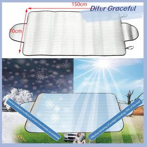 Ditur ที่บังแดดกระจกหน้ารถยนต์กันหิมะสำหรับฤดูหนาว