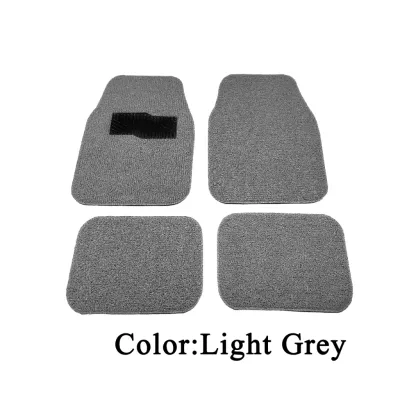 5 pcs/ set universal car auto floor mats floor liner pu leather carpet semi deep dish matting car floor matting spaghetti mat rubber