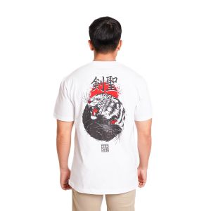 Kensei T-Shirt Kaos Lengan Pendek Inyo White KS002