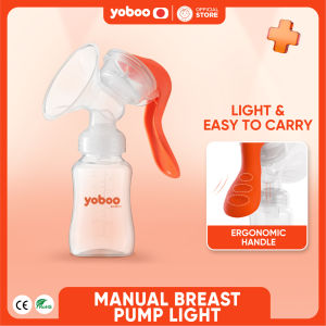Yoboo Manual Breast Pump-Light | One-step breastfeeding | PP Material | Easy-to-use | 150ML Feeding Baby Bottle | Lightweight | Portable | Breastfeeding Pregnant Moms