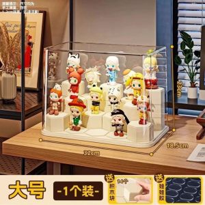 LED Kotak Pameran 盲盒手办带灯展示收纳盒 Display Storage Box 娃娃实木防尘展示柜 Acrylic Figure Display Case Collection