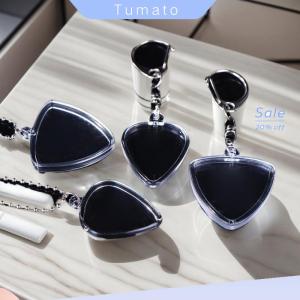 Tumato Guitarists Storage Guitar Pick Collection Box Clear Holder Keyring Bag Heart Shaped Picks Size Case Musical Accessories