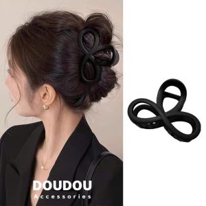 Kẹp tóc càng cua Doudou Kẹp tóc nữ Kẹp càng cua Kẹp gắp tóc nữ Cặp tóc nữ Kẹp nửa đầu 8cm ZJ156