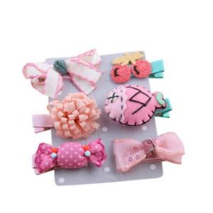 combo 06 kẹp tóc Lông xinh xắn Đáng yêu Cho Bé mẫu số 6