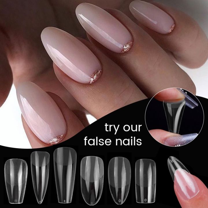 550Pcs/box Born Pretty Matte False Tips Soft Gel Tips Nail Extension Tool Artificial Nails False Nails